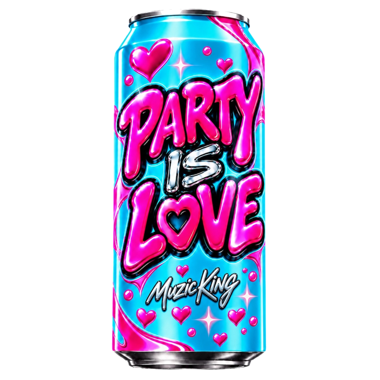 PARTY IS LOVE by MUZIC KING can artwork